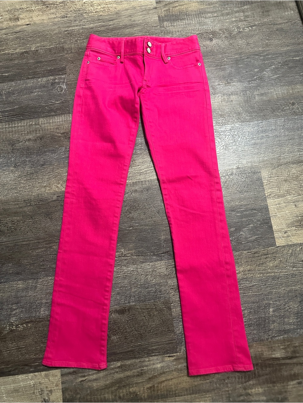 Lilly Pulitzer Worth Straight Leg Jeans - Size 0 - Punch Pink